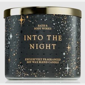 Bath & Body Works Into the Night Candle - Black and Gold